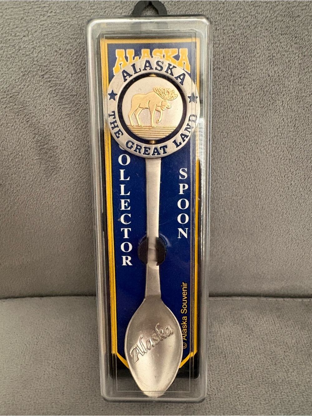 Alaska The Great Land Silver Collector Spoon - Souvenir